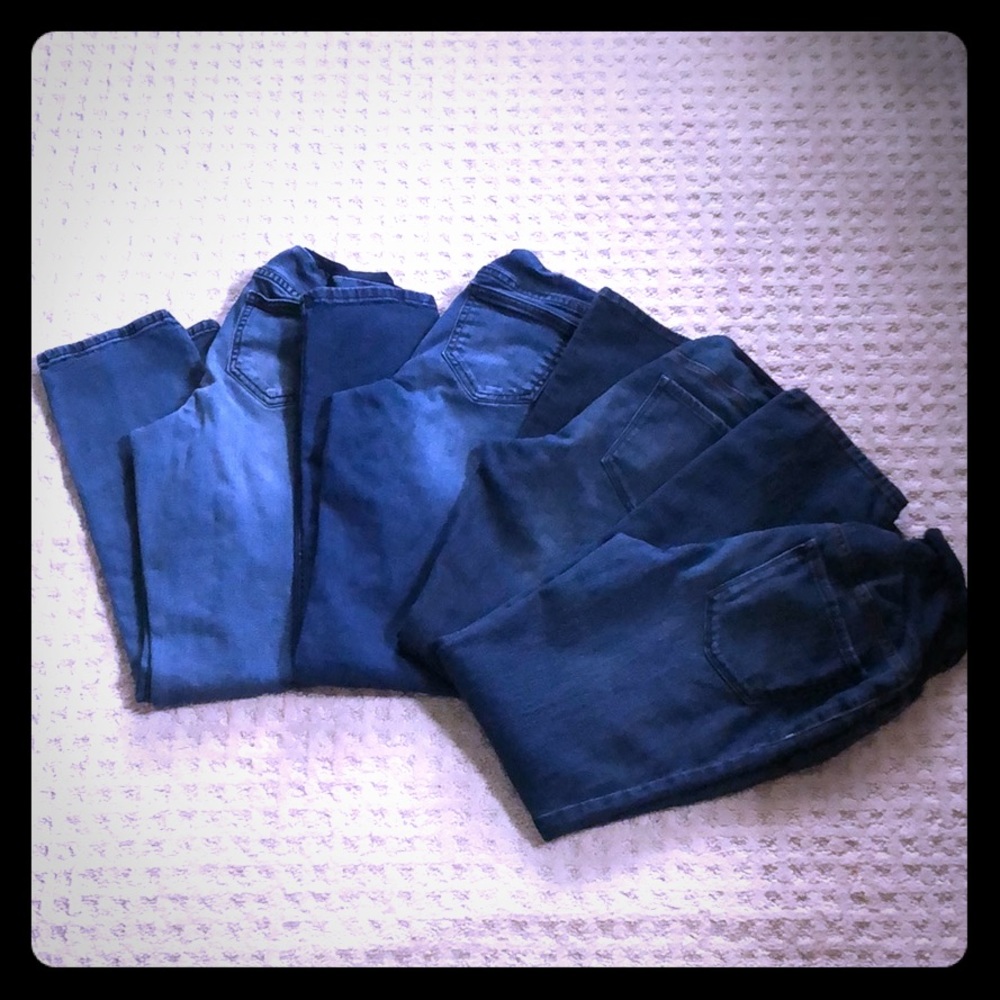 Maternity over the belly jeans